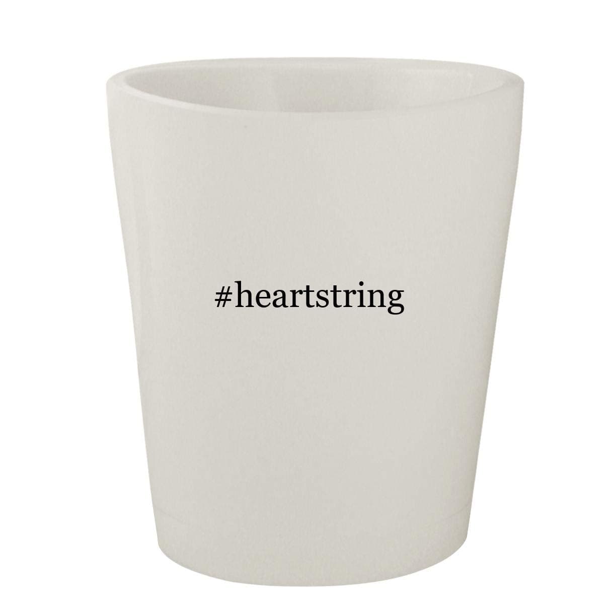 #heartstring - White Hashtag Ceramic 1.5oz Shot Glass