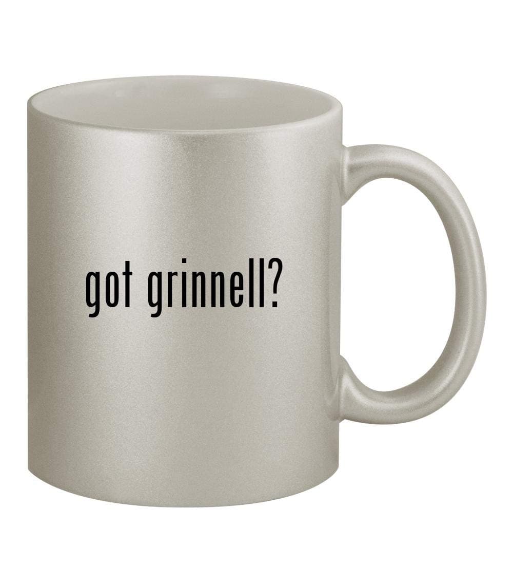 got grinnell? - 11oz Silver Coffee Mug Cup, Silver