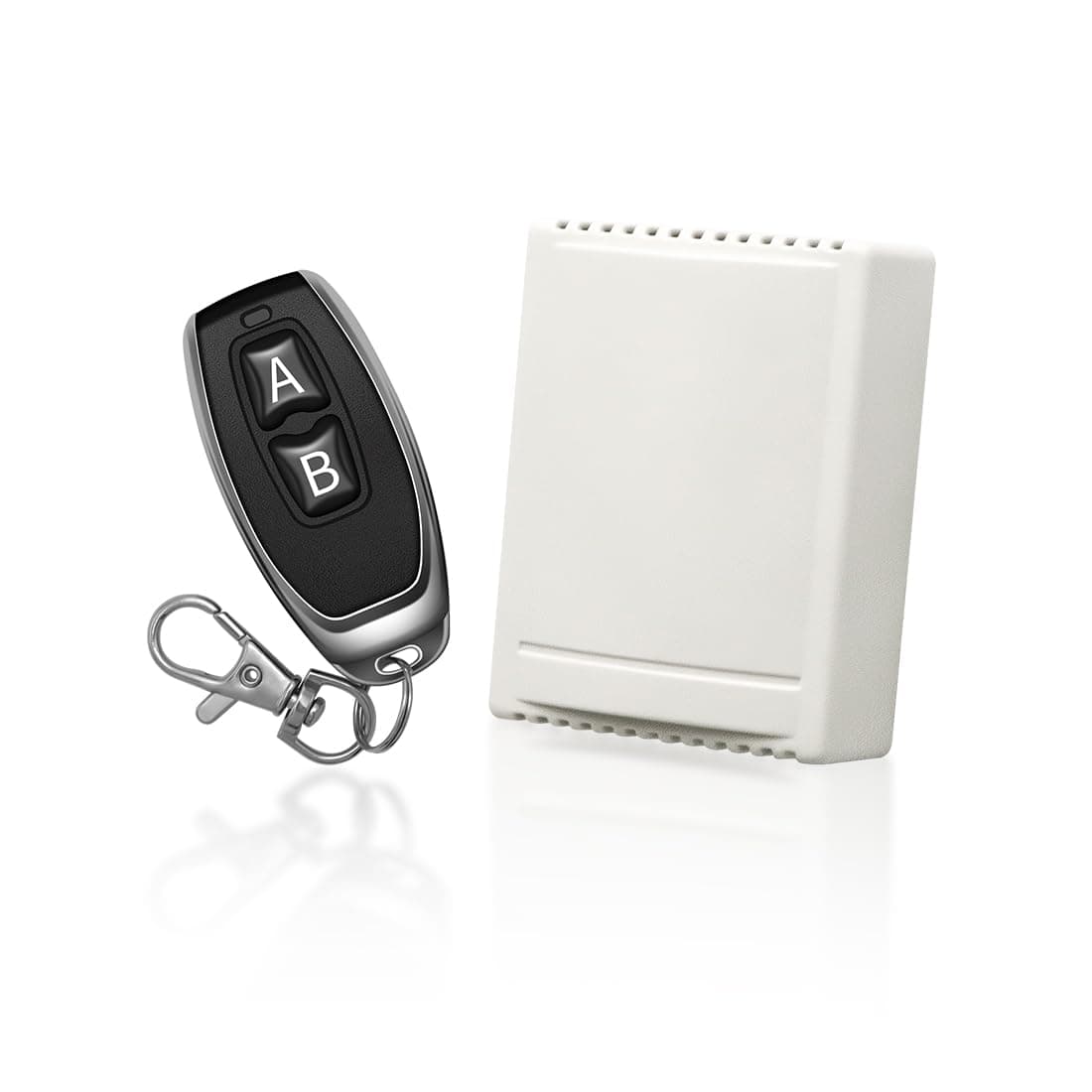 TOPENS HLR01 HomeLink Compatible Universal Receiver with Remote Control Transmitter for Automatic Swing Sliding Gate Opener Garage Door Opener, Security Gate Operator Accessory