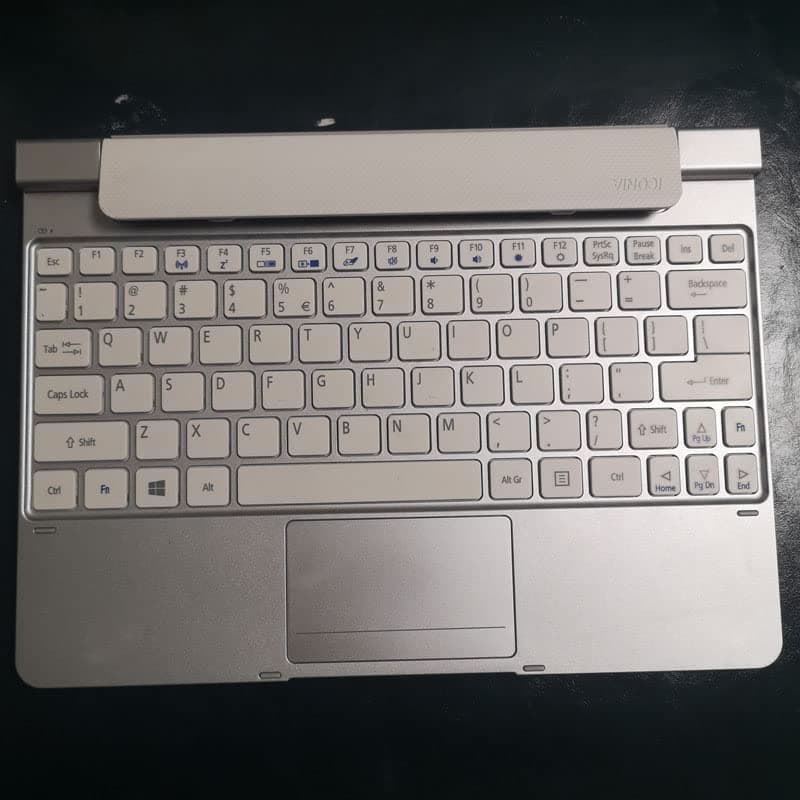 COMPAE - Model:KD1 Laptop Keyboard Upper Case Cover Palm Rest For ACERs ICONIA W510 W510P W511 W511P Silver color