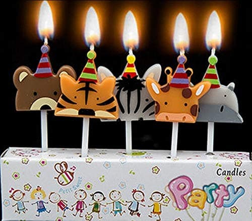 Birthday Cake Candles - Wild Animals