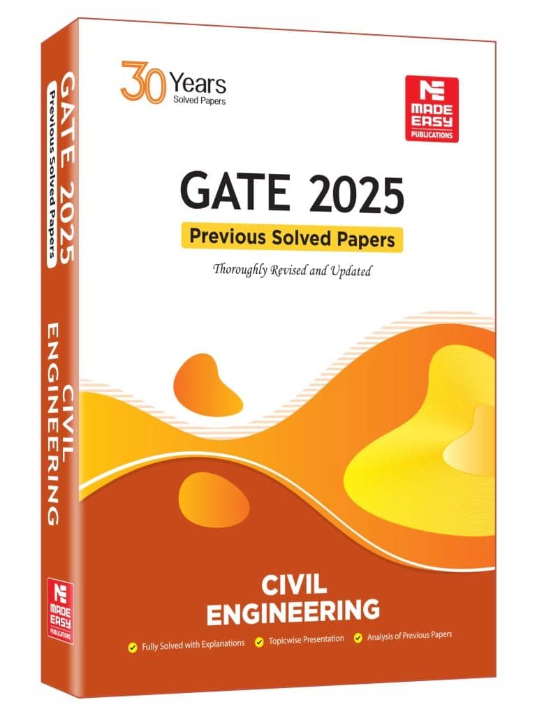 GATE-2025: Civil Engineering Previous Year Solved Papers Paperback – 1 April 2024