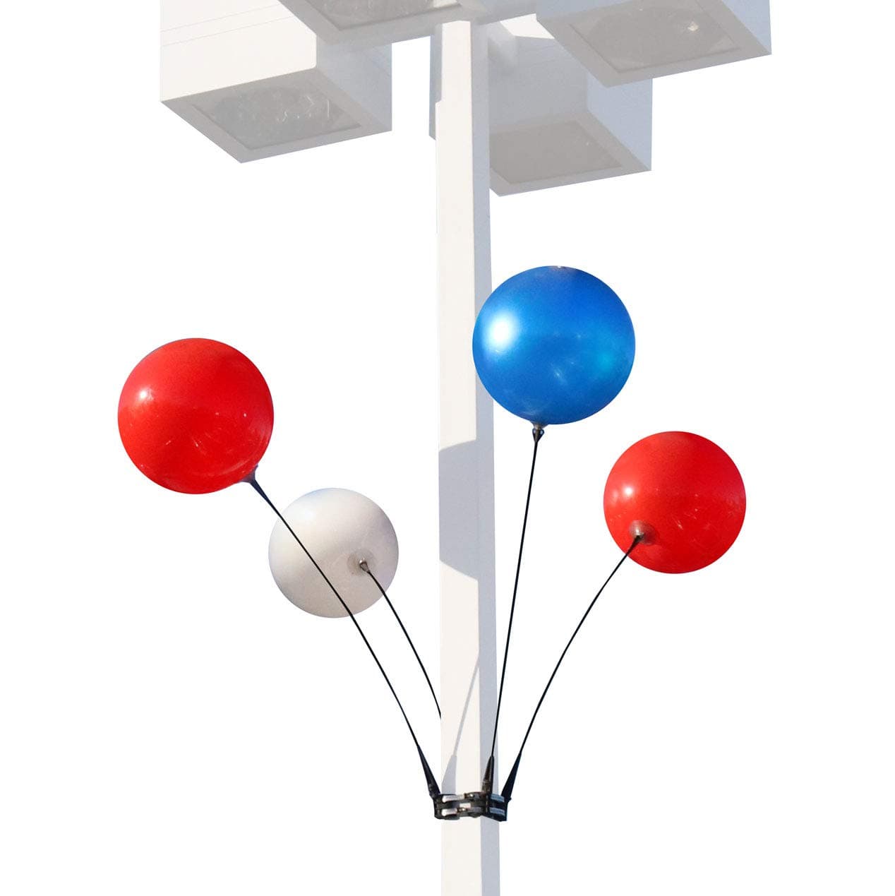 Sponsored Ad - Weatherproof Reusable Balloon Light Pole Kit (4 Pack) - Helium Free Plastic Outdoor Balloons