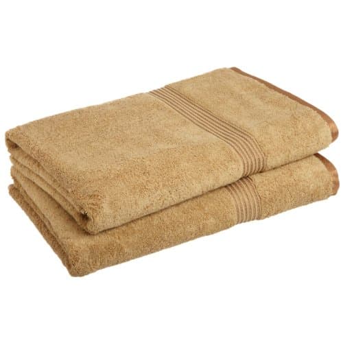 SUPERIOR 2-Piece Bath Sheet Set, Long-Staple Combed Cotton, Toast