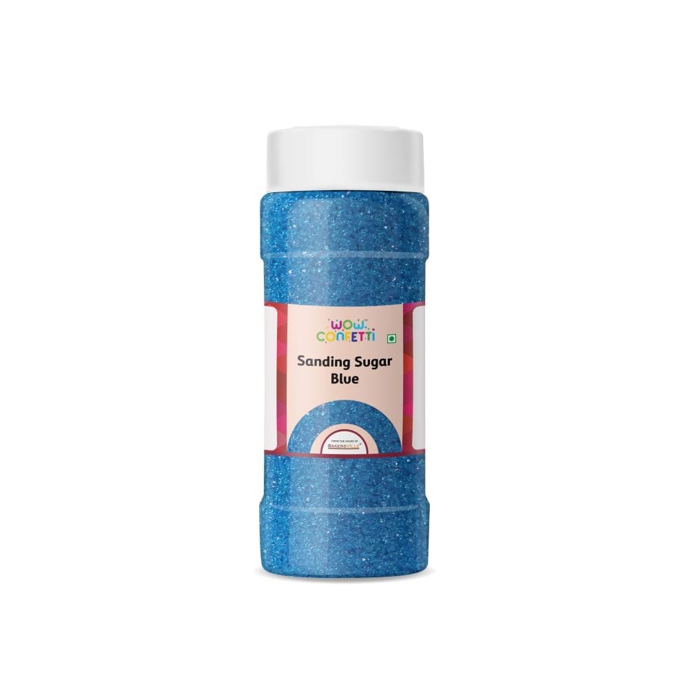 Wow Confetti Sanding Sugar (Blue), 150g