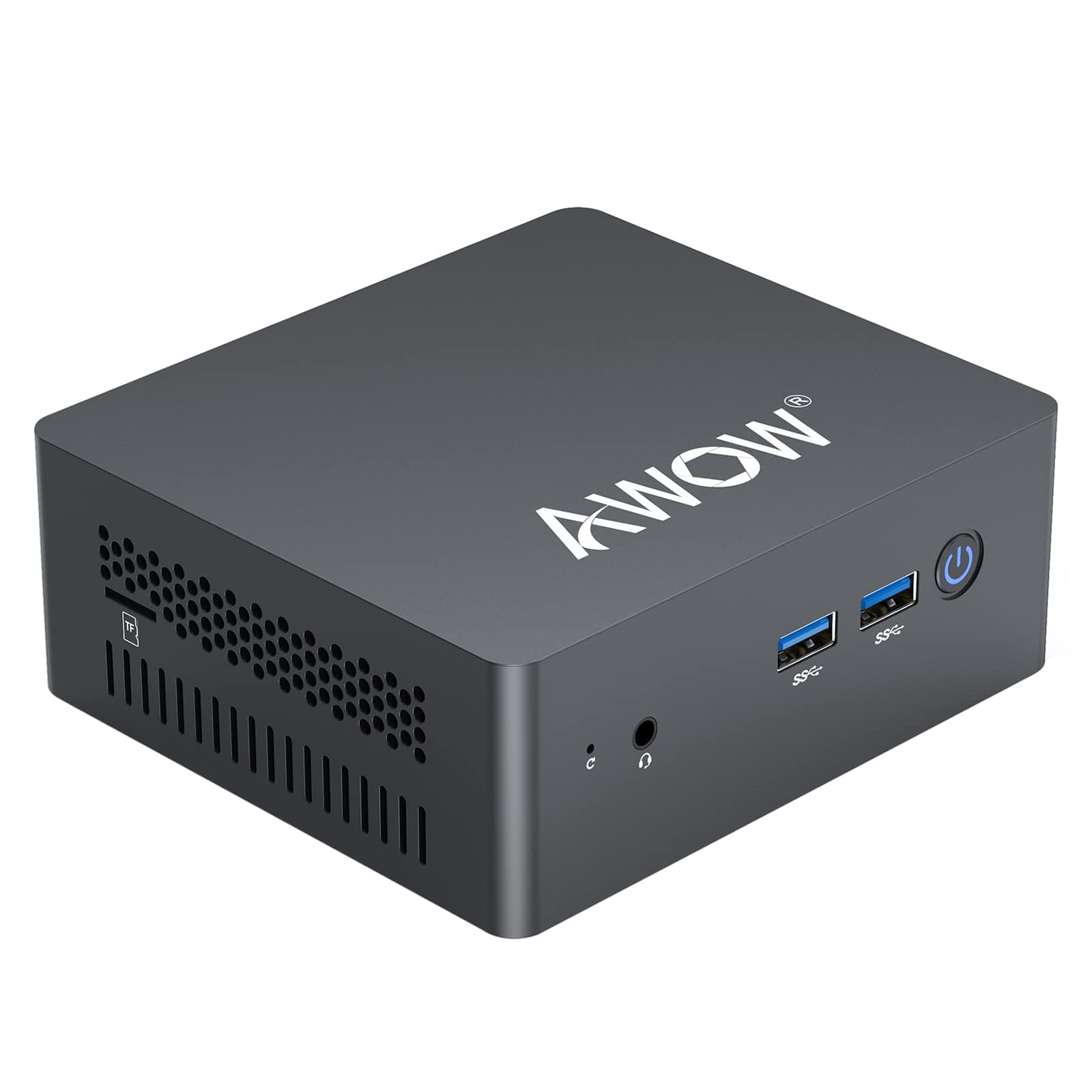 AWOW Mini PC 8GB RAM 128GB SSD, Quad-Core Intel Celeron J3455, 4K HD Mini Desktop Computer, Micro PC [ Dual HDMI/Gigabit Ethernet/Dual Wi-Fi/BT 4.2/ VESA Mount ]