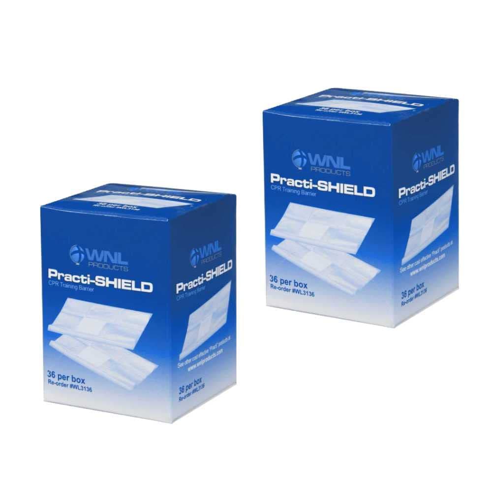 WNL Products WL3136-2PACK CPR Practi-Shield Manikin Training Protector - 72 Shields