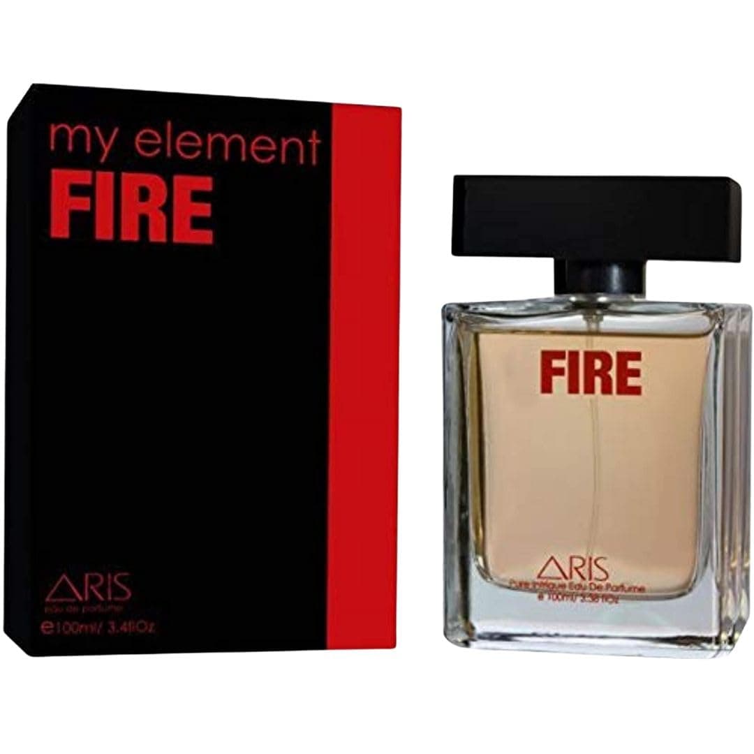 Fire by ARIS Eau de Parfum for Men – Long-Lasting Citrusy Wood Fragrance – 100ml Cologne Spray for Daily or Night Use – Men’s Perfume Comes with Extra 15ml Sample (Random Scent Included)