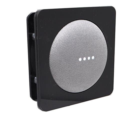 Google Home Mini Nest Mini Anti-Theft Security Wall Mount Bracket (Black)