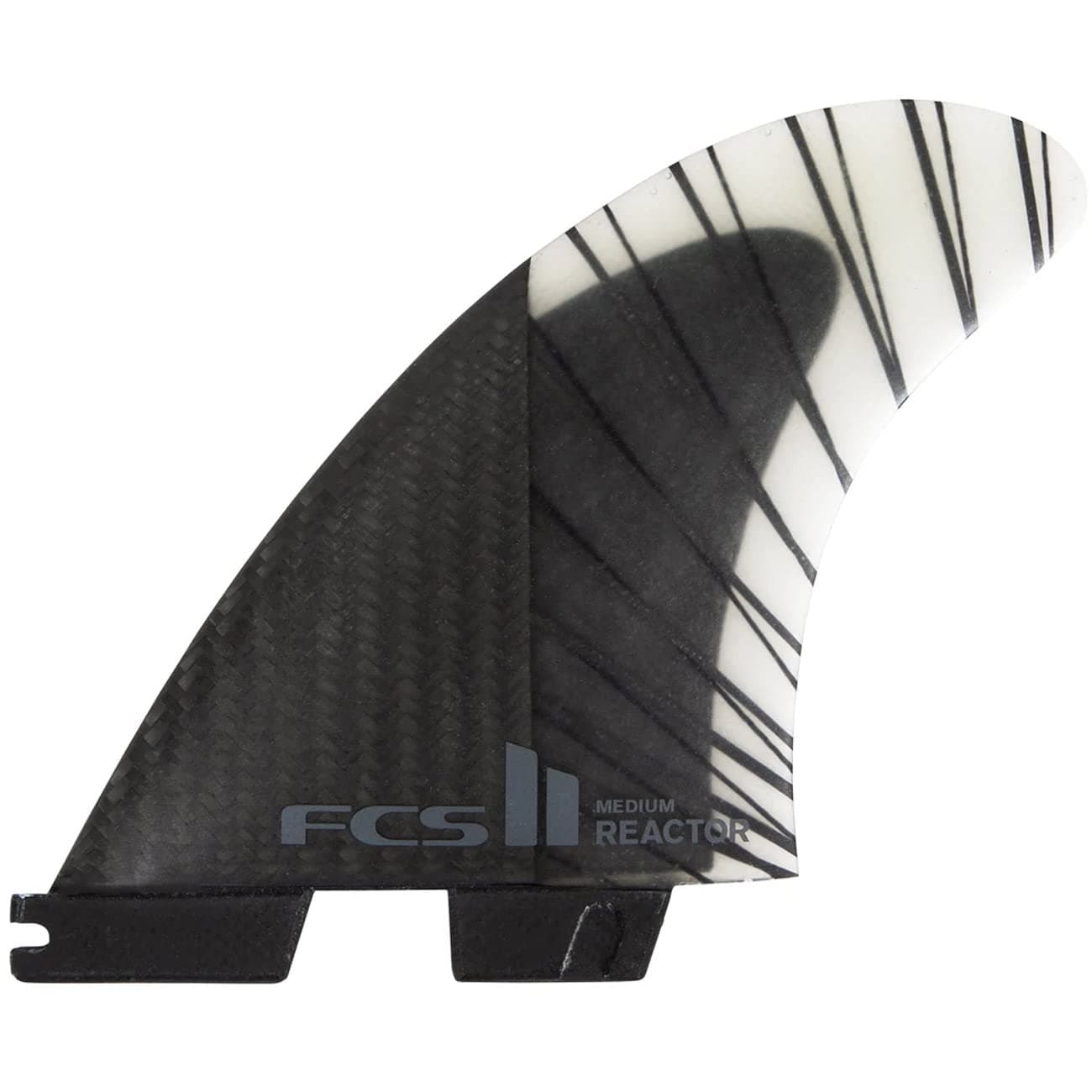 FCS 2 Reactor Fin Set - High-Performance Tri-Fin Set for Speed & Control, Medium Size, Ideal for Powerful Turns & Fast Surfing