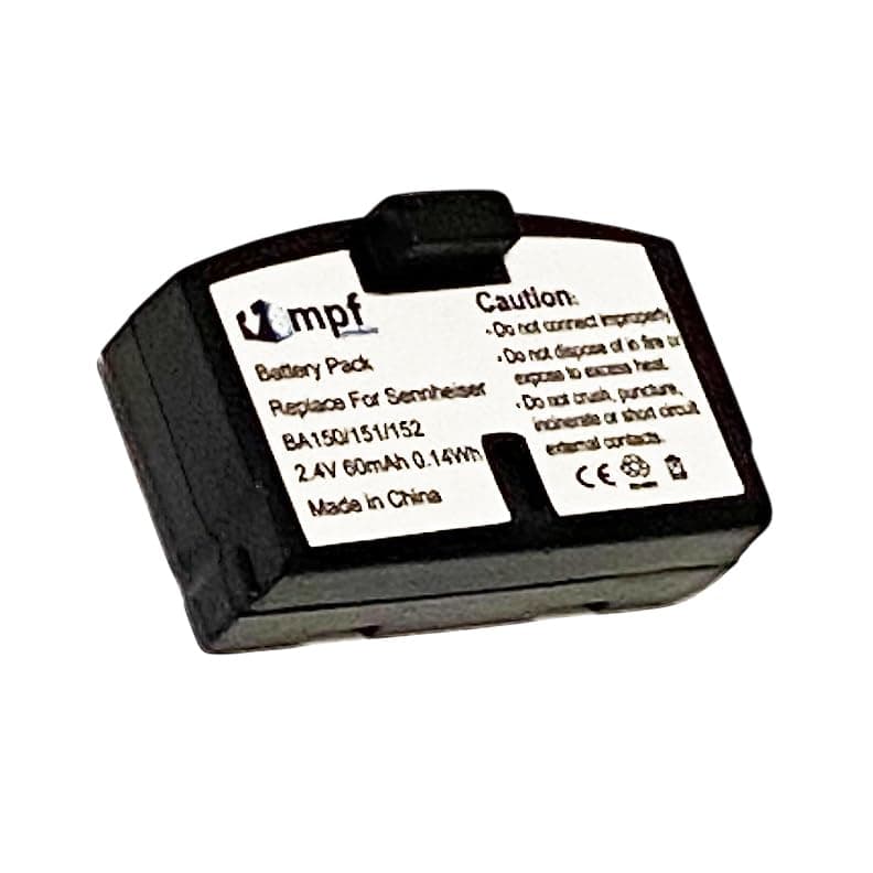 BA 150, BA 151, BA 152 Rechargeable Battery Replacement Compatible with Sennheiser IR and RF Wireless Headsets (Compatible Models Listed in Description Below)