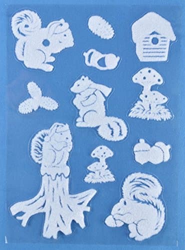 Vanilla GooseSquirrel Winter Window Stickers