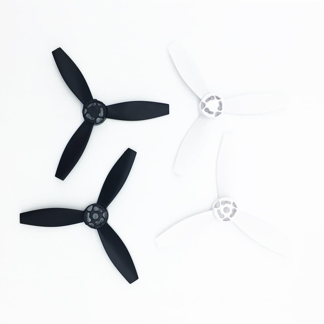 4pcs Plastic Propellers Props Rotor for Parrot Bebop 2 Drone Quadcopter, Black&White