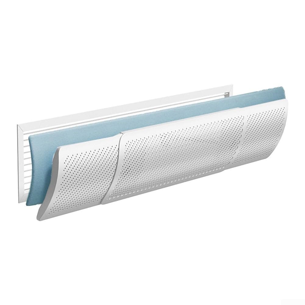 Flow Deflector For Air Conditioner, Split Unit Baffle Shield, Anti-Direct Blowing Central Air Deflector With Adjustable Wing For AC Wall(Anion filter-S)