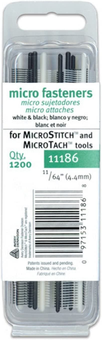 MicroStitch - Micro Stitch Fastener Refills (Black & White)
