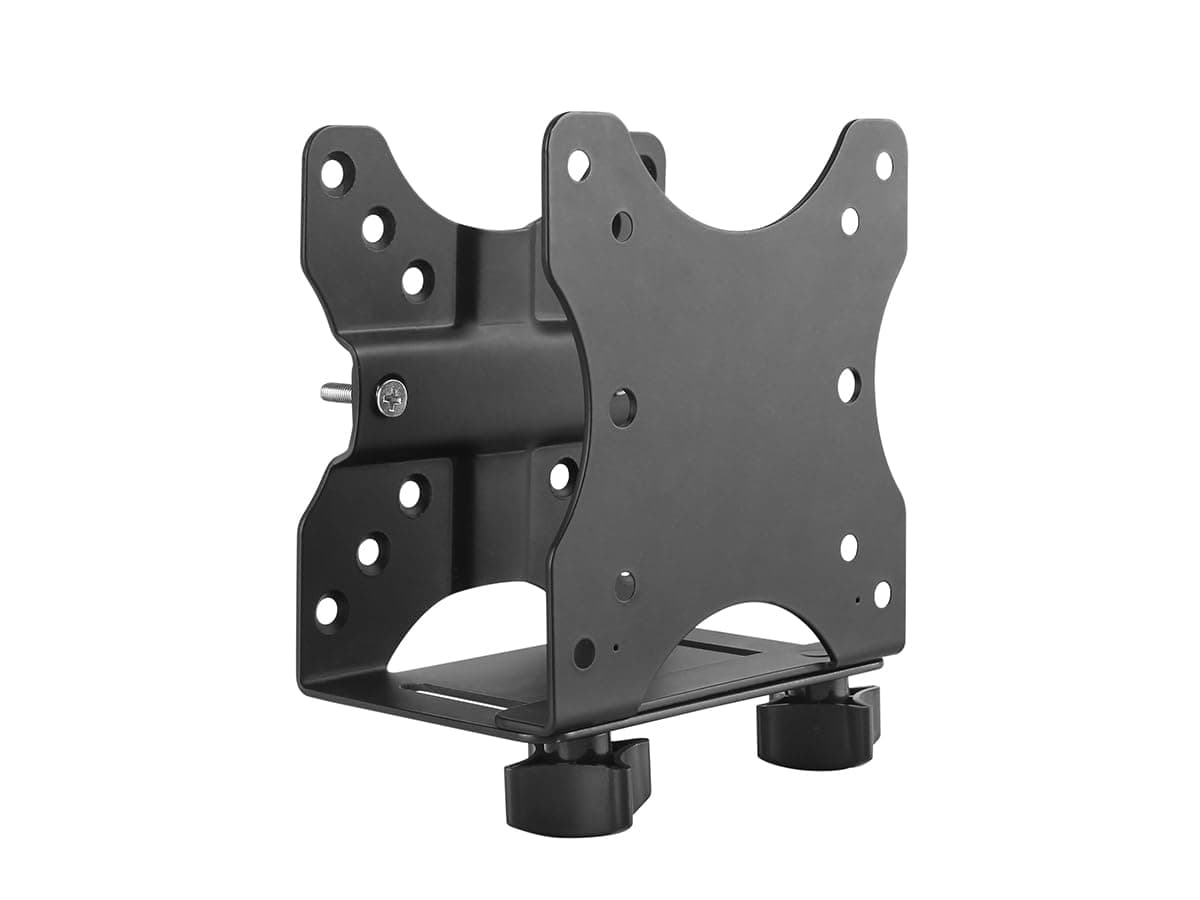 HumanCentric Thin Client Mount Bracket, Mount a Mini PC or Computer to a VESA Monitor Arm or Stand, Pole, or Under Desk or Surface, Devices with 0.65-2.55" in Depth for 75x75 and 100x100mm Patterns