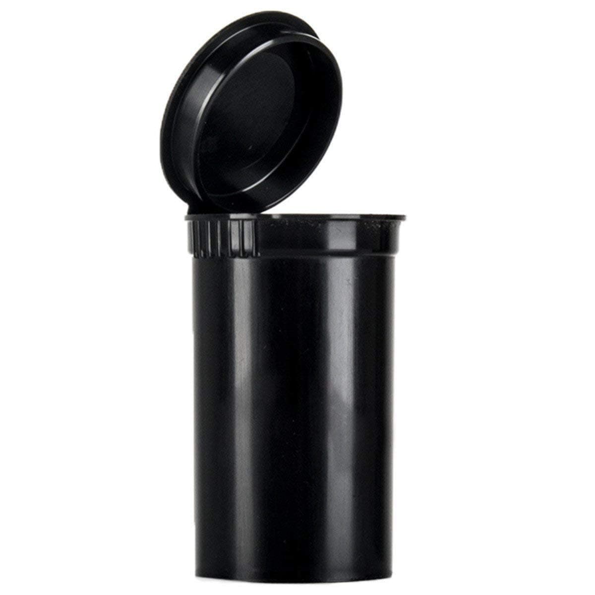 Pop Tops 10 x 19 Dram / 80ml SQUEEZE Bottles Container Vials RX - BLACK- Child Resistant FDA Approved Medical Grade Plastic