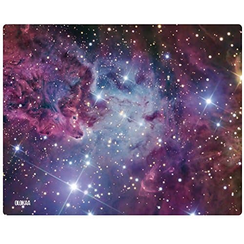 OLOKAA Thick 5mm Gaming Mouse Pad(9.86 × 7.88 × 0.2in)Galaxy