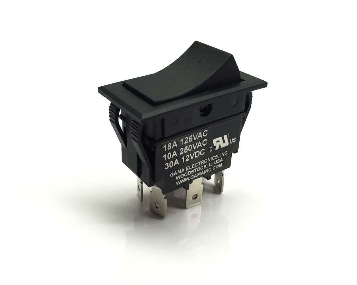 30 Amp DPDT On-Off-On Rocker Switch