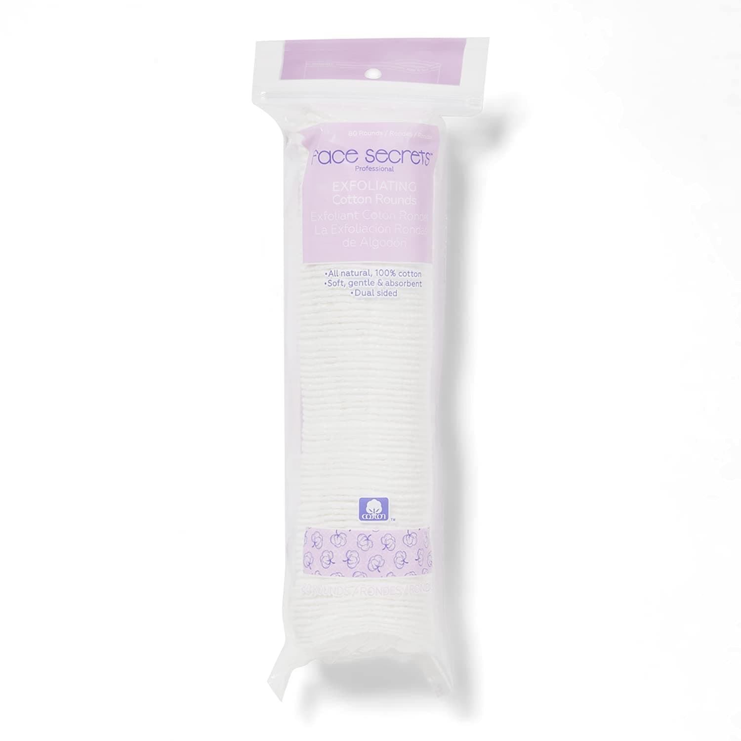 Face Secrets Exfoliating Cotton Rounds 80 Count