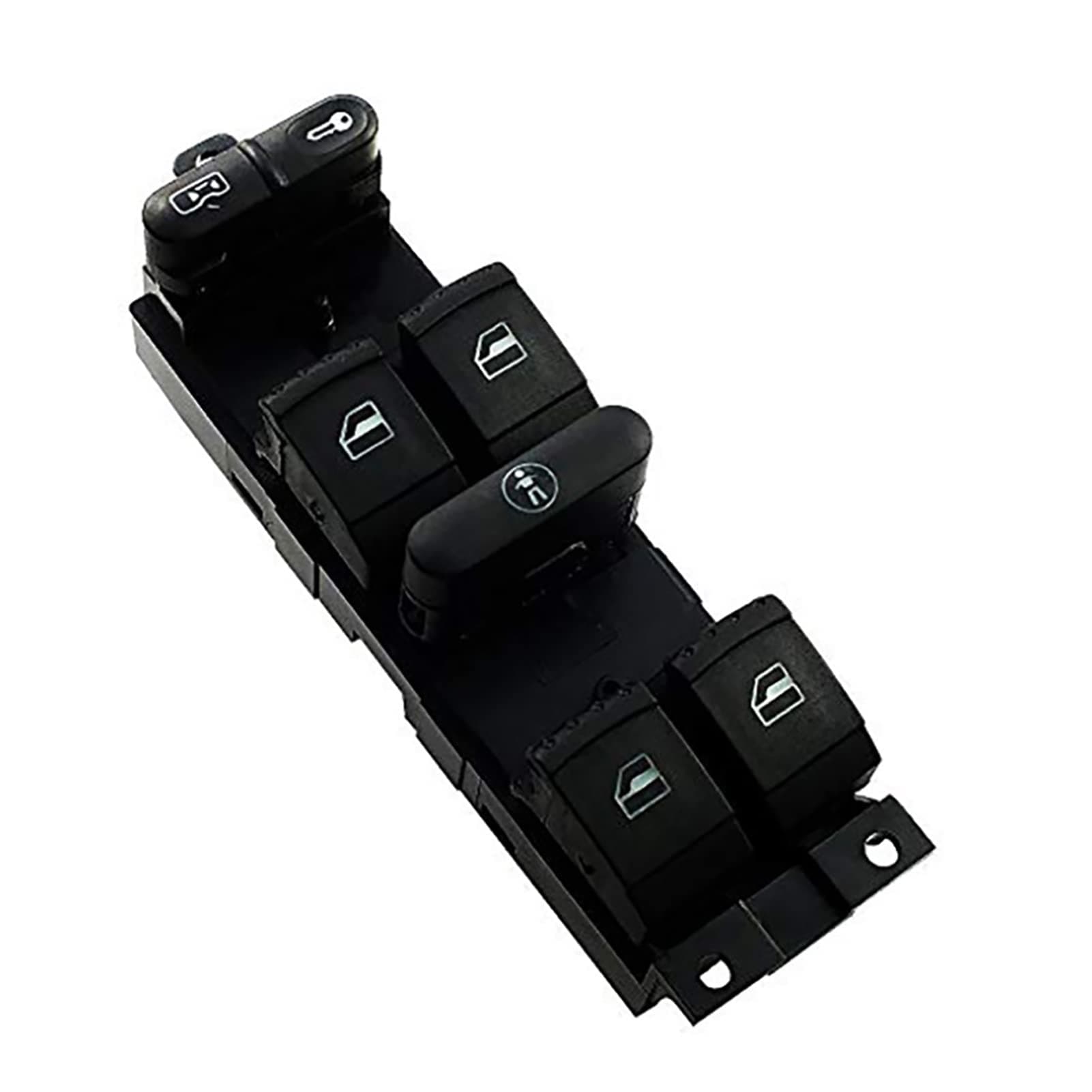 Window Control Switch 1J4959857B For Vw 99-04 For Golf Power Window Master Control Switch For Jetta For Bora Front Left Driver Side Regulator Panel Replace Power Window Glass Lift Switch Button