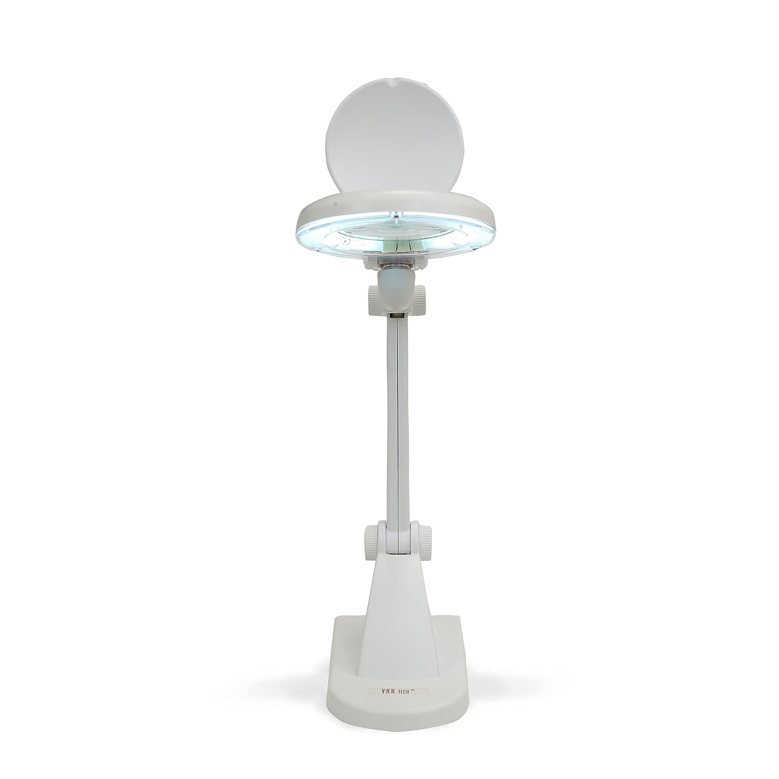 VAR TECH Plastic 268 Led Magnifying Lamp, Magnifier Table Top,White
