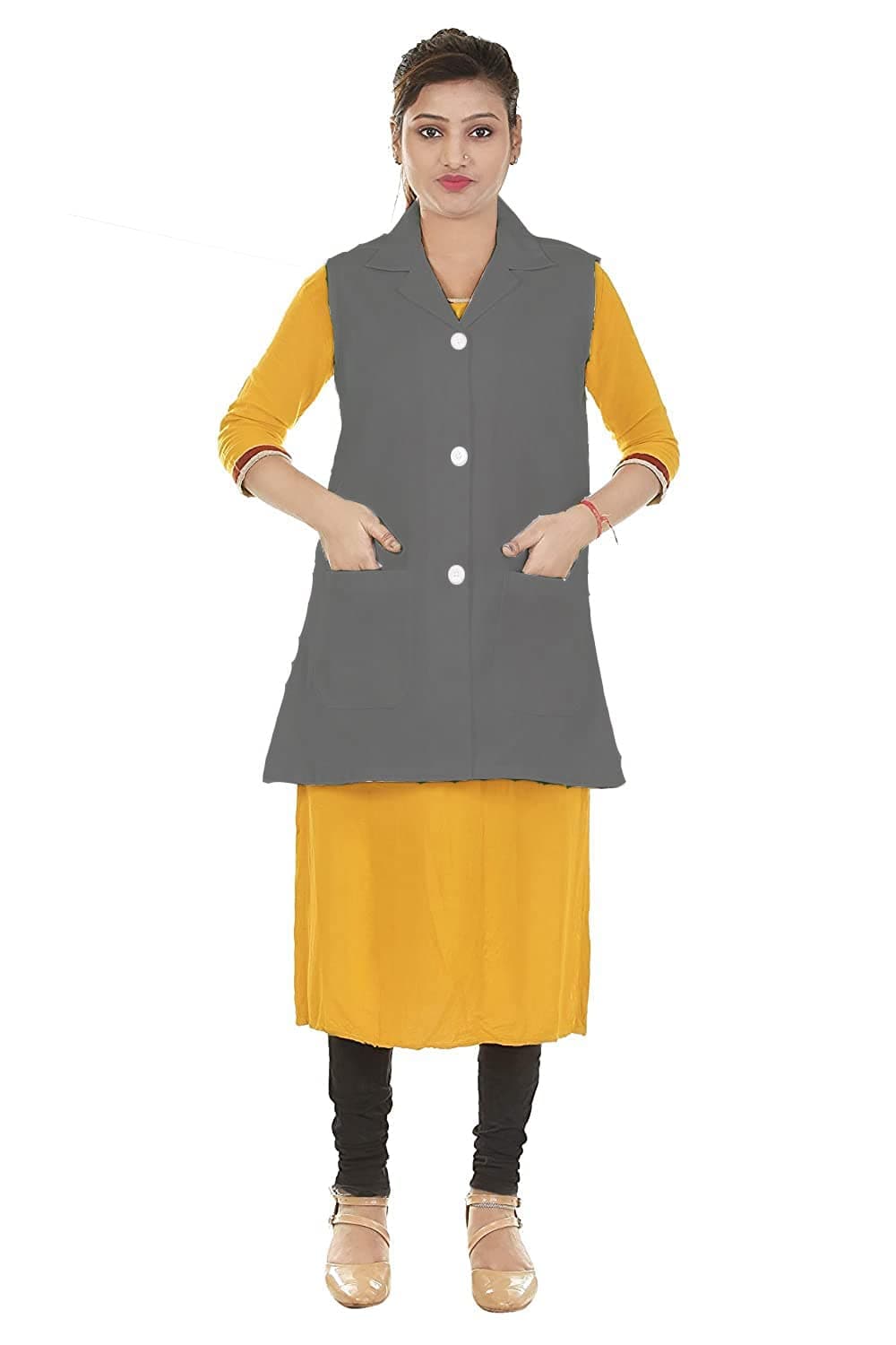 UNLEASHED Sleeveless LAB Coat for Doctors, Nurse, Technician, Operator ETC