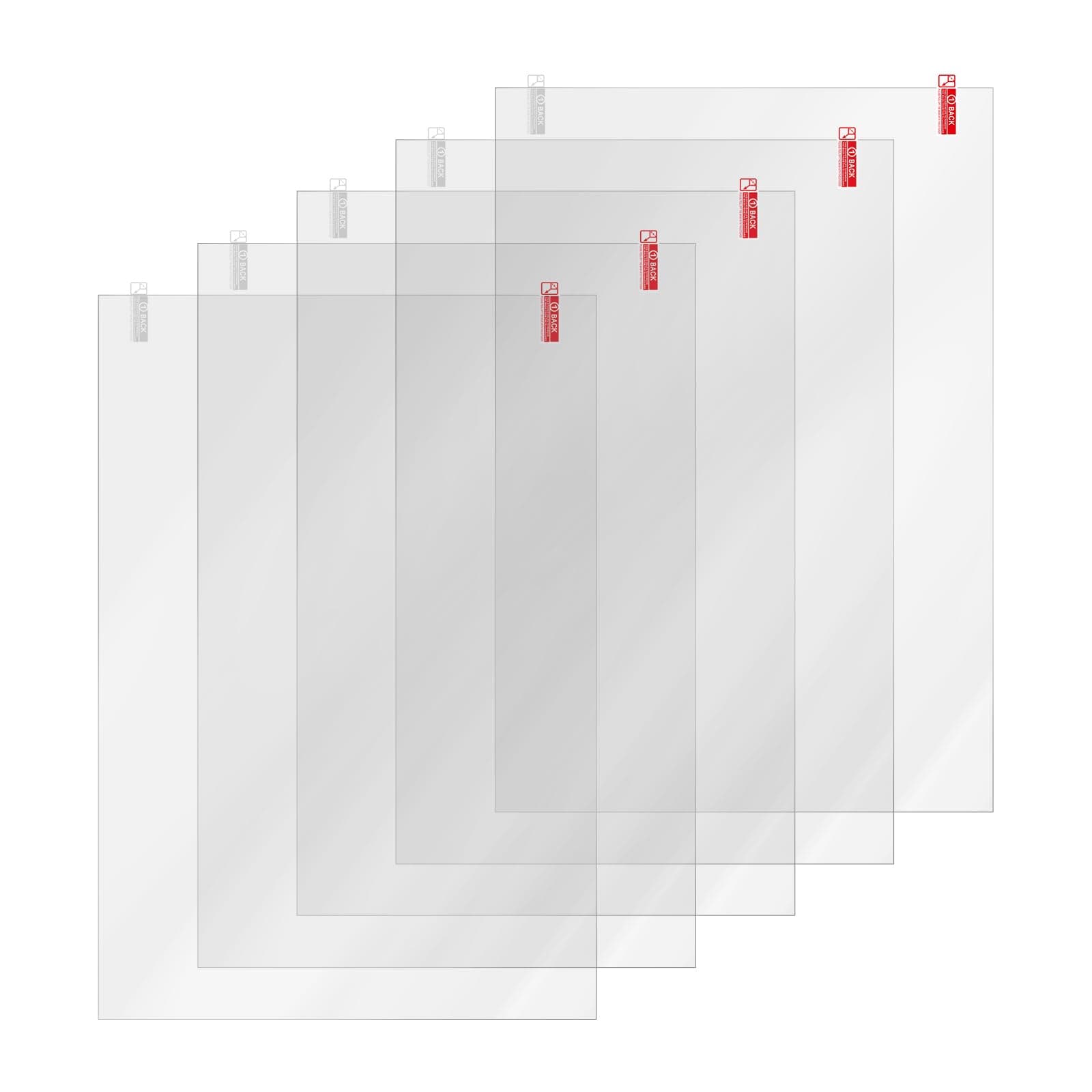 5PCS LCD Screen Protector Film: Scratch-Resistant High Light Transmittance Protective Films for Phrozen Sonic Mega 8K/Mega 8K V2/Mega 8KS LCD Resin 3D Printer,15″