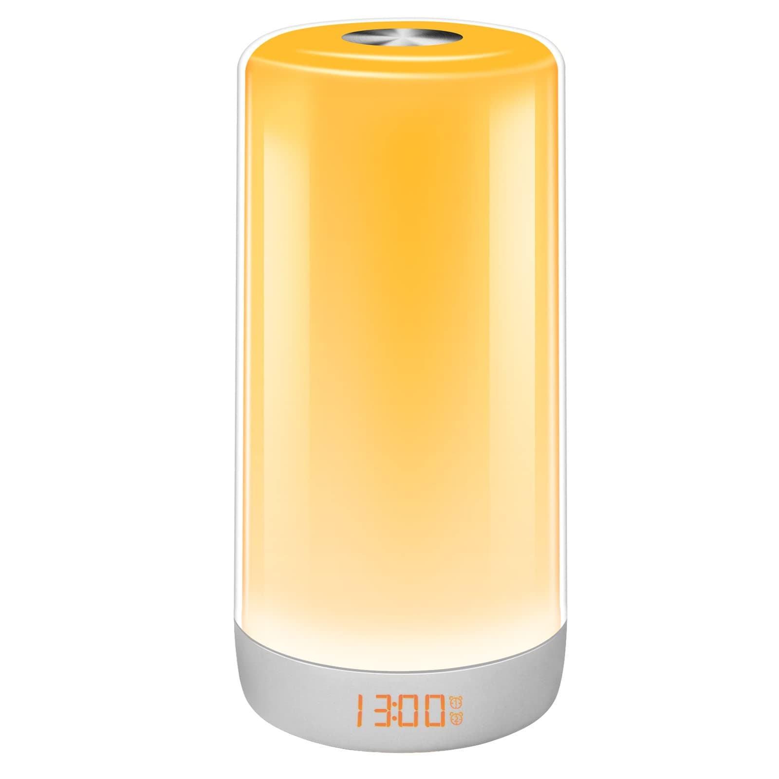 Wake Up Light, Sunrise Alarm Clock Sunset Simulation Night Light with 6 Nature Sound, Touch Control,Stepless Dimming, Snooze Function,256 Color RGB Atmosphere Lamp