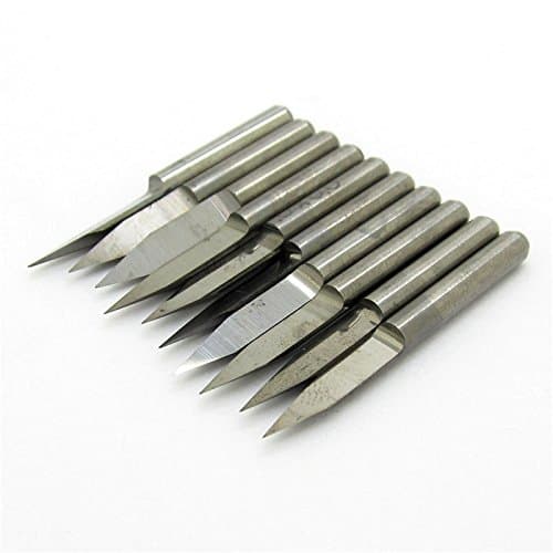 10pcs CNC Router Conical Flat Tool PCB Engraver Machine Cutter 3.175mm 15 Degree 0.4mm