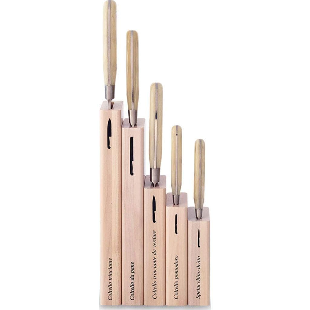 5 Piece Insieme Kitchen Knife Set - White