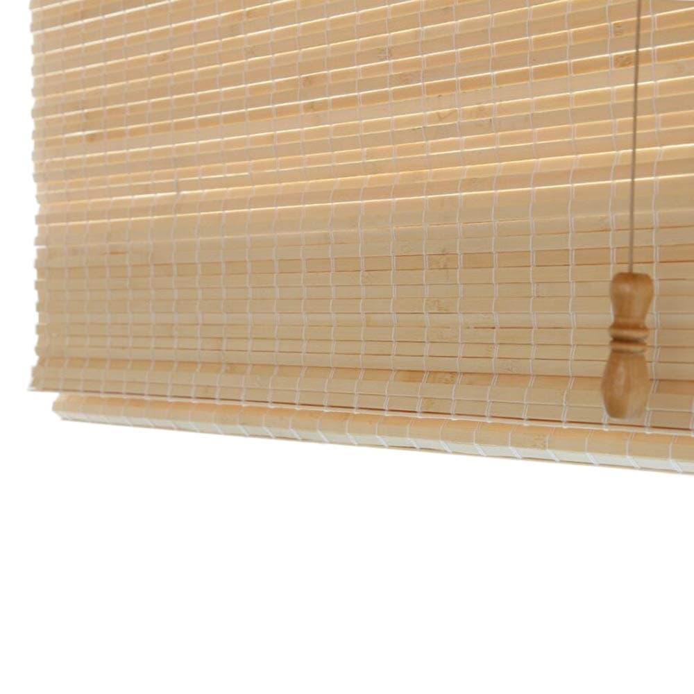 Jcnfa-Roller Blind Bedroom Roller Blind -Windows Bamboo Blinds, 85cm / 105cm / 115cm Wide (Color : Bamboo, Size : W 85*H 160cm)