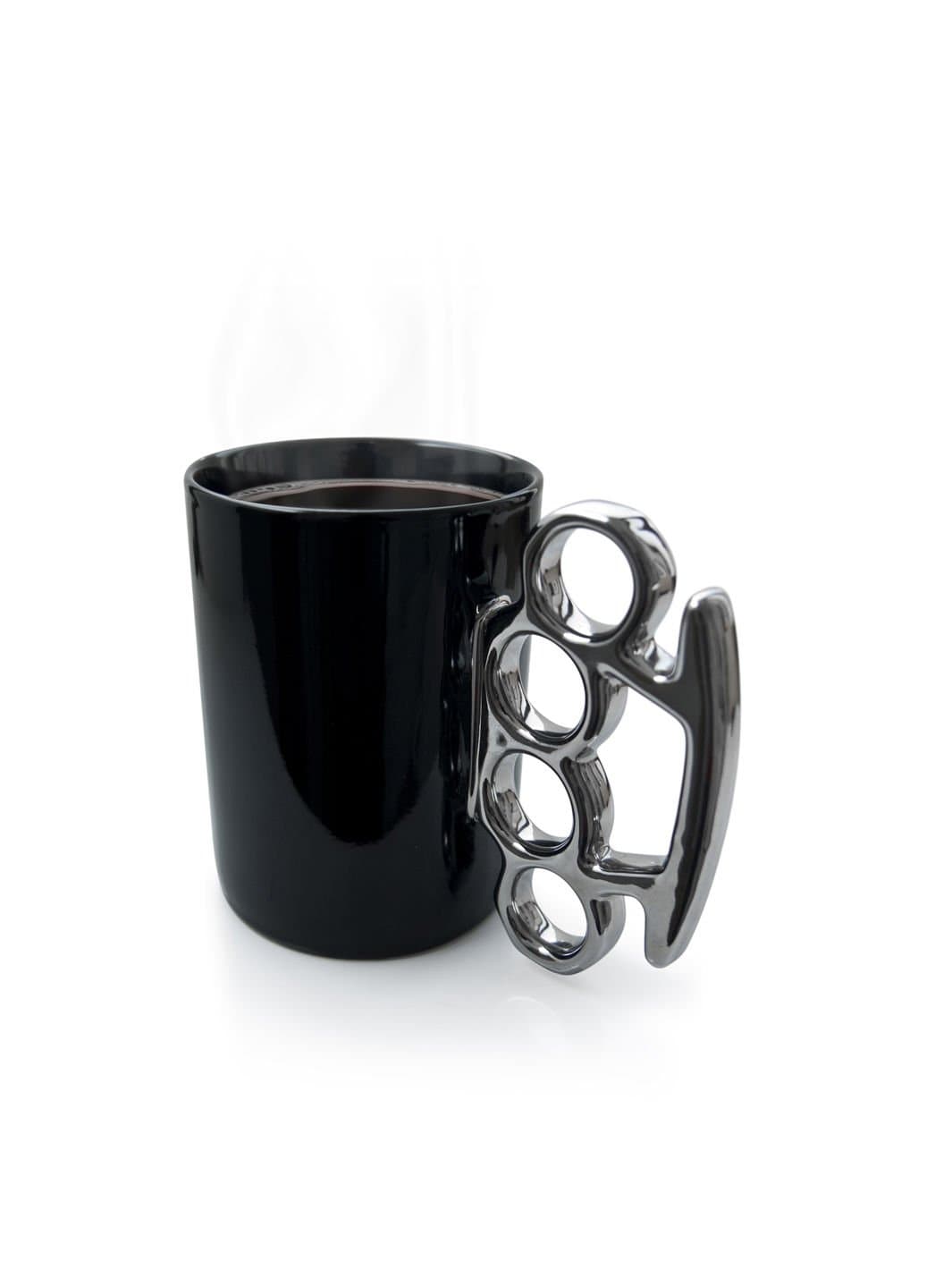 Thabto Knuckle Duster Mug Black and Silver