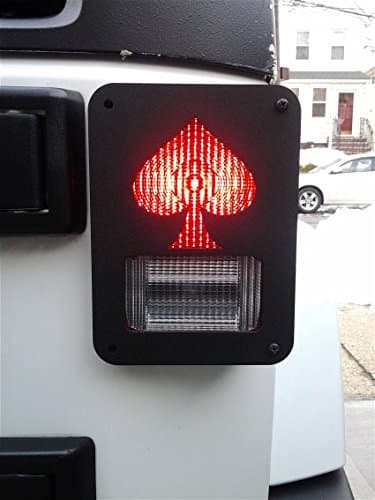 Jeep Wrangler JK Model SPADE Tail Light Guards