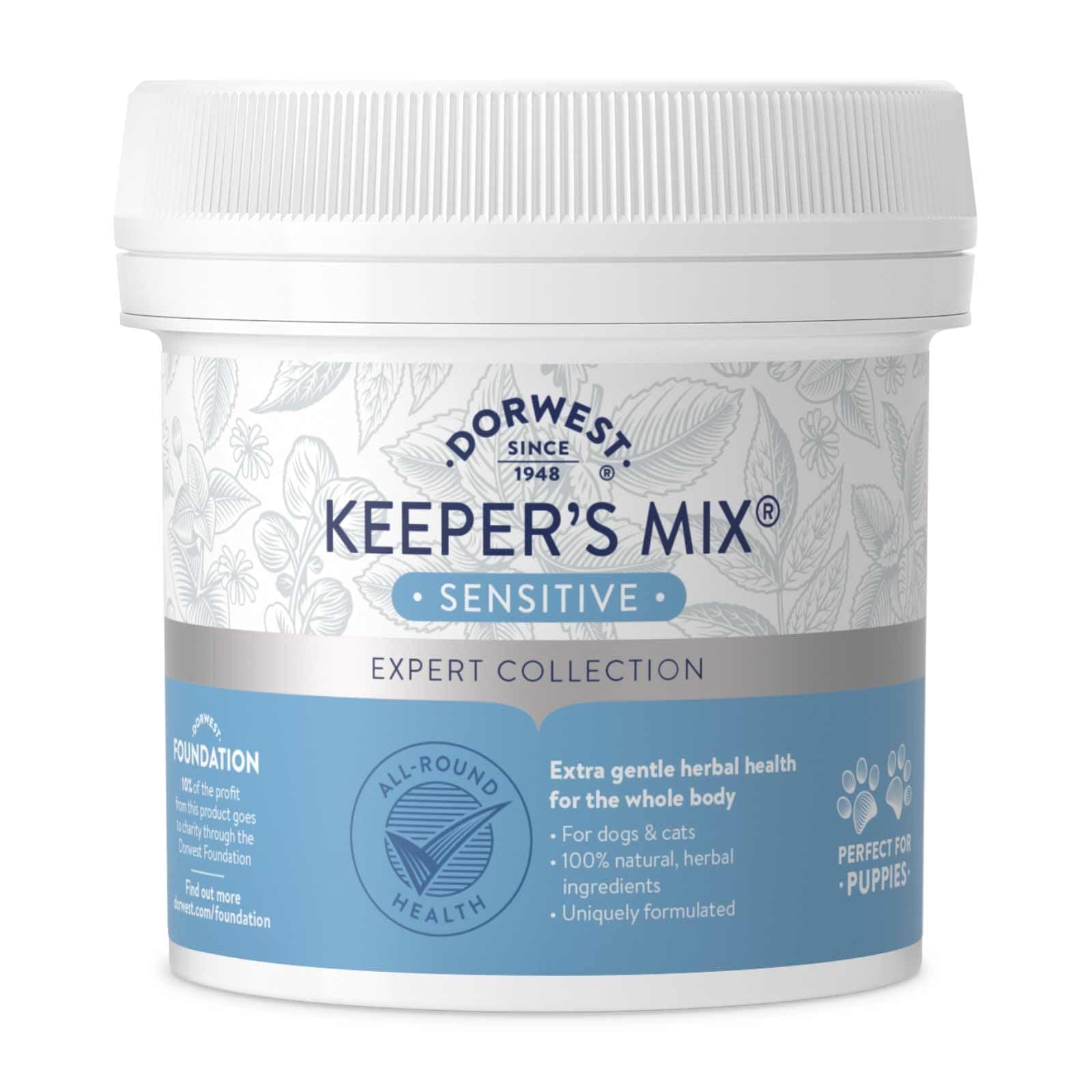 DORWEST Keeper’s Mix Sensitive 250g, Herbal Health Supplement for Dogs and Cats, 100% herbs giving natural vitamins and minerals – for All-Round Health