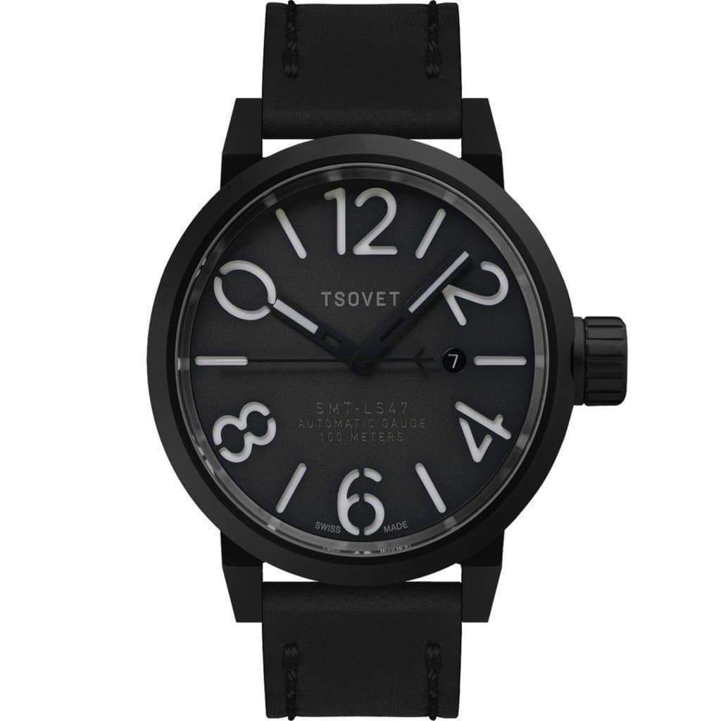 SMT-LS47 Black & Grey Automatic Watch | Black