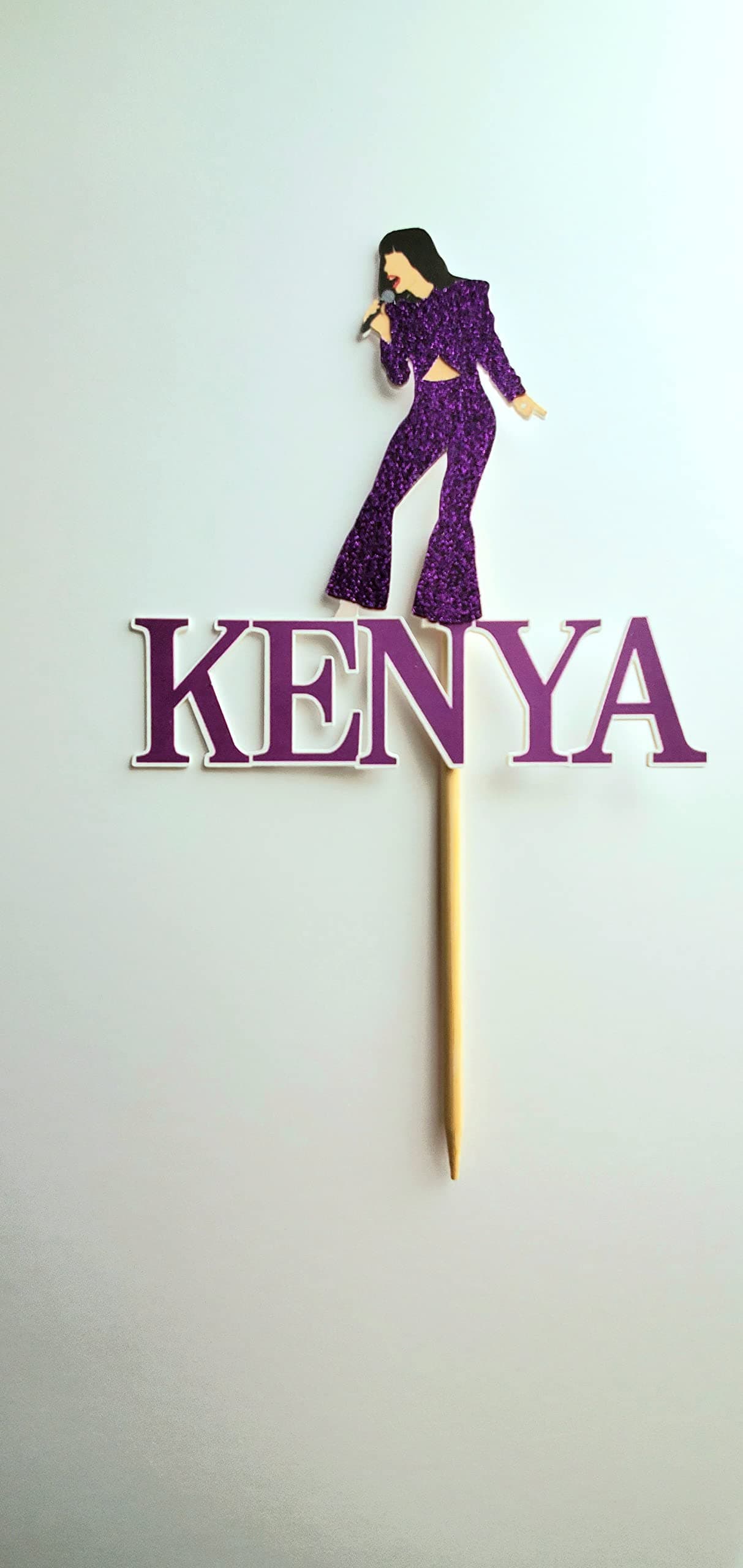 Selena birthday cake topper