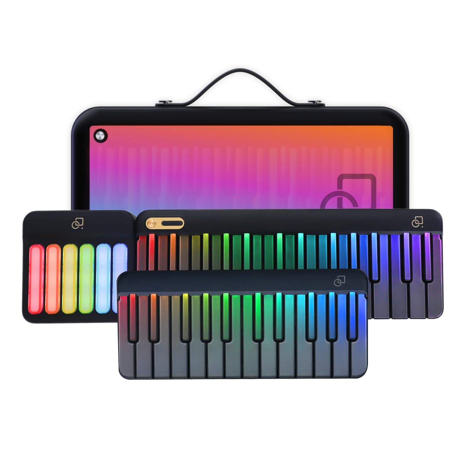 - Smart Piano Keyboard,59-Key Digital Piano for Beginners,Rainbow LED Lights&Free Apps,256 Voices,100+ Auto Chords,MIDI Support,Portable Piano Keyboard,Gift for Birthdays or Holidays