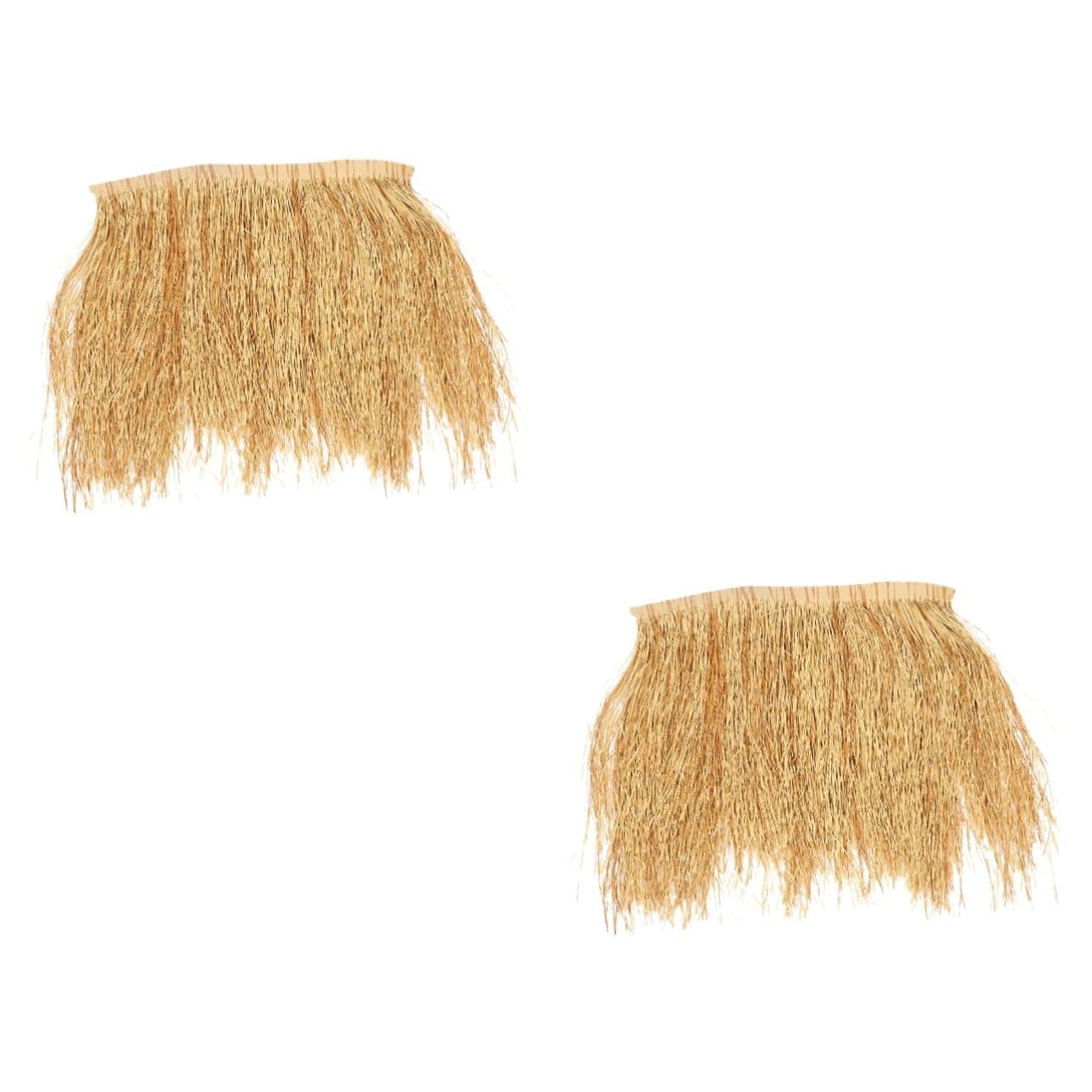 BESPORTBLE2pcs Simulated Thatch Simulation Grass Roof Simulation Thatch Cover Thatch Roof DIY Roof DIY Straw Roof Fake Thatch Willow Fence Screening Simulation Thatch Ornament