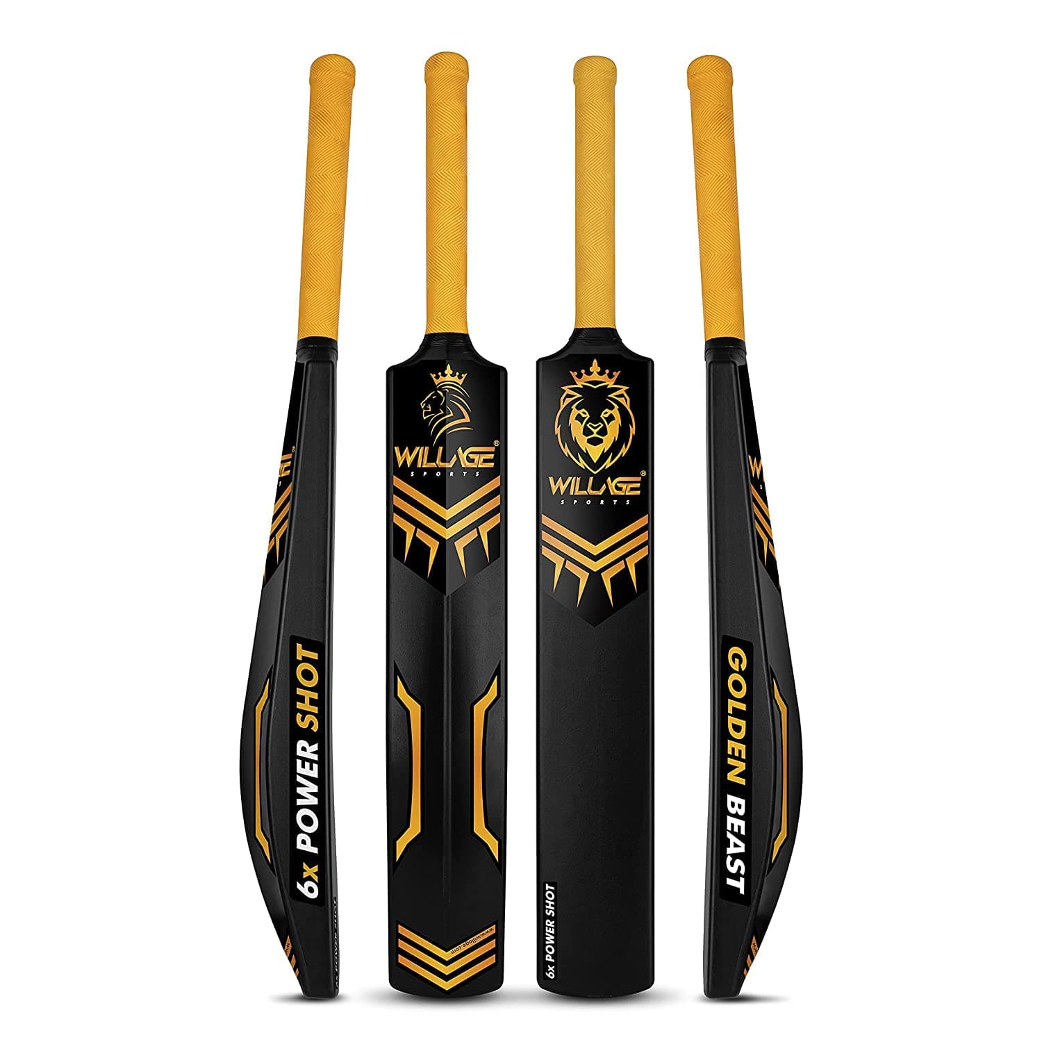 Willage Plastic Bat, Plastic Cricket Bat Hard Plastic, Plastic Bat for Tennis and Wind Ball, Cricket Bat Size 6, Blue