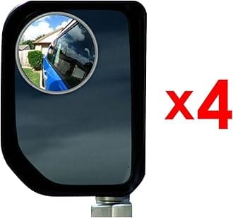 Blind Spot Mirrors 4 Pack-3 Inch Oval Rear View Convex Mirror for Cars/SUVs/Motorcycles/Trucks/Trailers/Snowmobiles/Bicycles/RVs/Boats/Golf Carts with Rust Resistant Frame-HD Real Glass