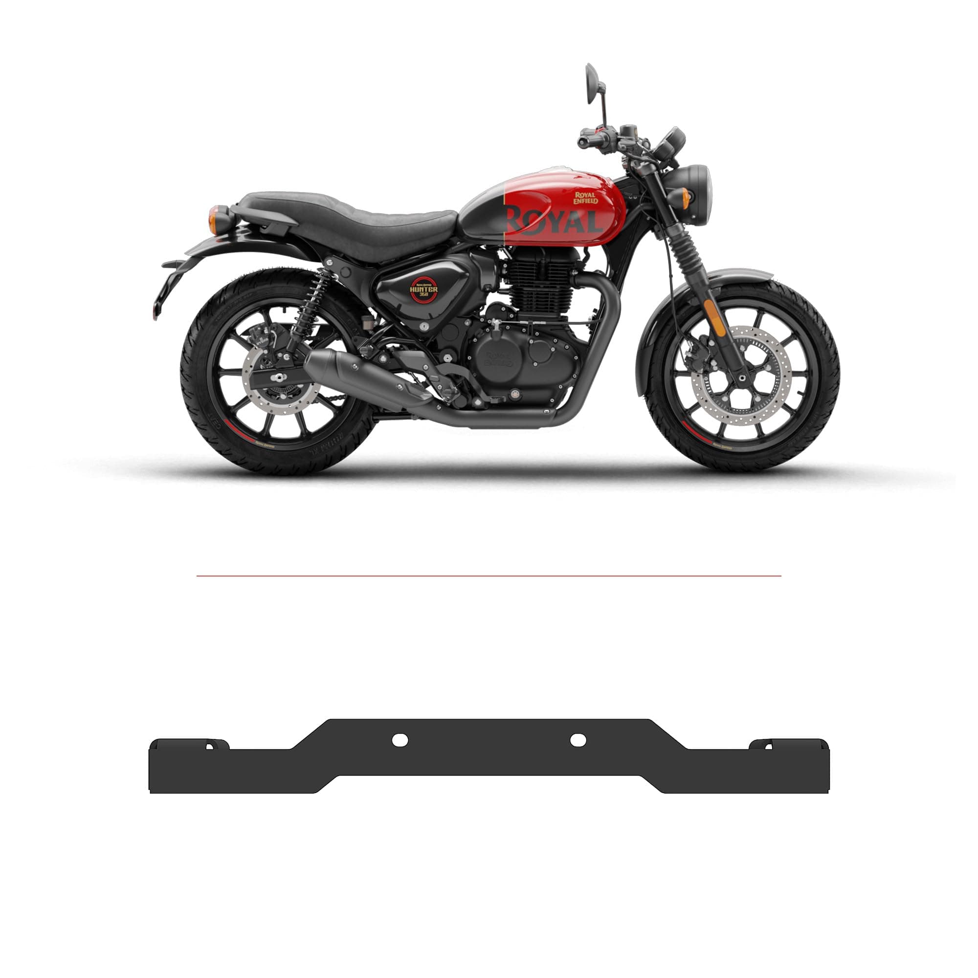 Auto Infinity Fog Lamp Mount Compatible With R-E Bullet | Hunter 350 | Interceptor 650 | GT 650 (Black, Pack of 1)