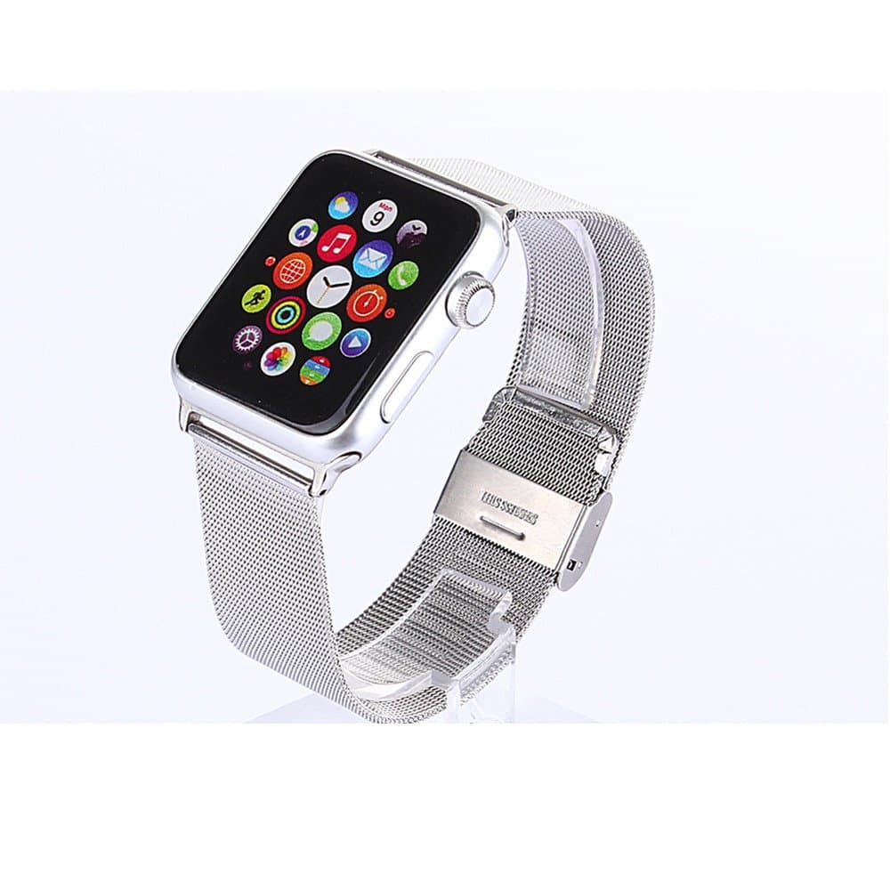 Emisoon Leather Band For Apple Watch Include Replacement w/ Metal Clasp for Apple Watch Sport Edition