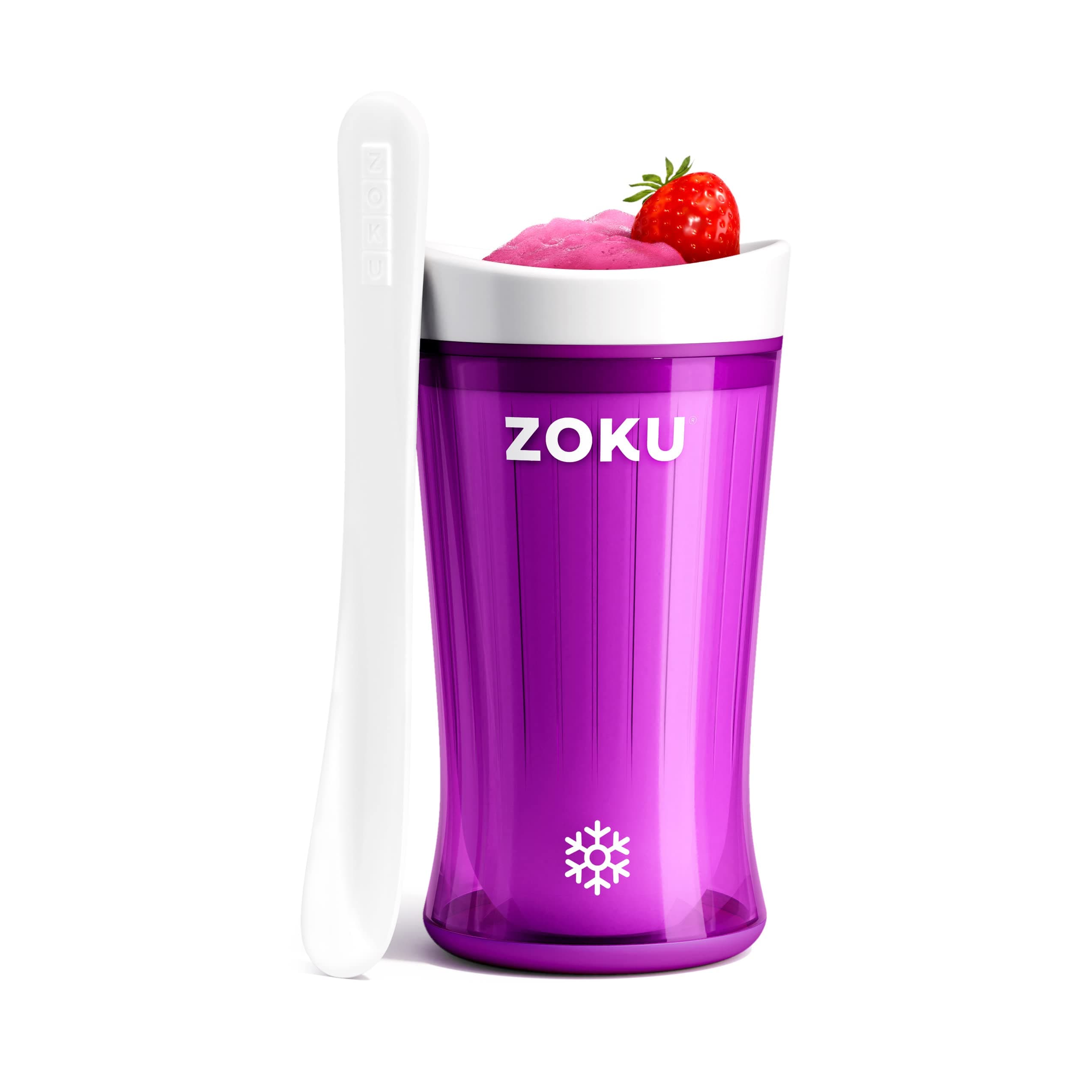 Jumbo Slush and Shake Maker, Compact Make and Serve Cup with Freezer Core Creates Single-Serving Smoothies, Slushies and Milkshakes in Minutes, BPA-Free, Purple