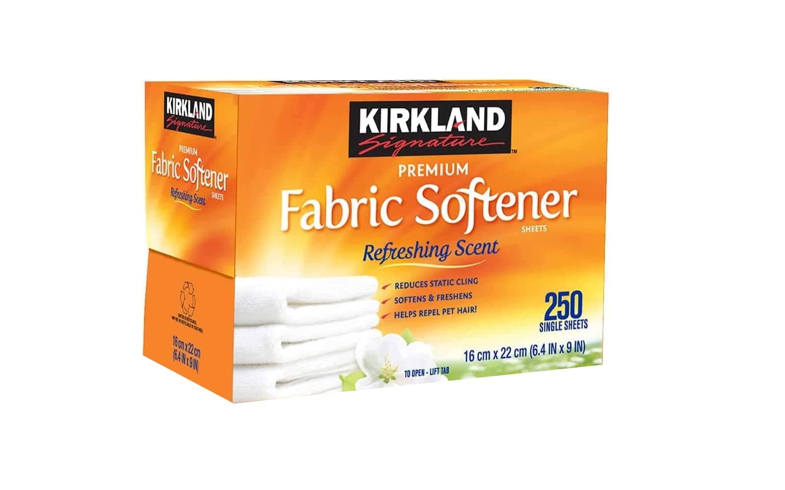 Signature Fabric Softener Sheets, Refreshing Scent, 246 Single Sheets