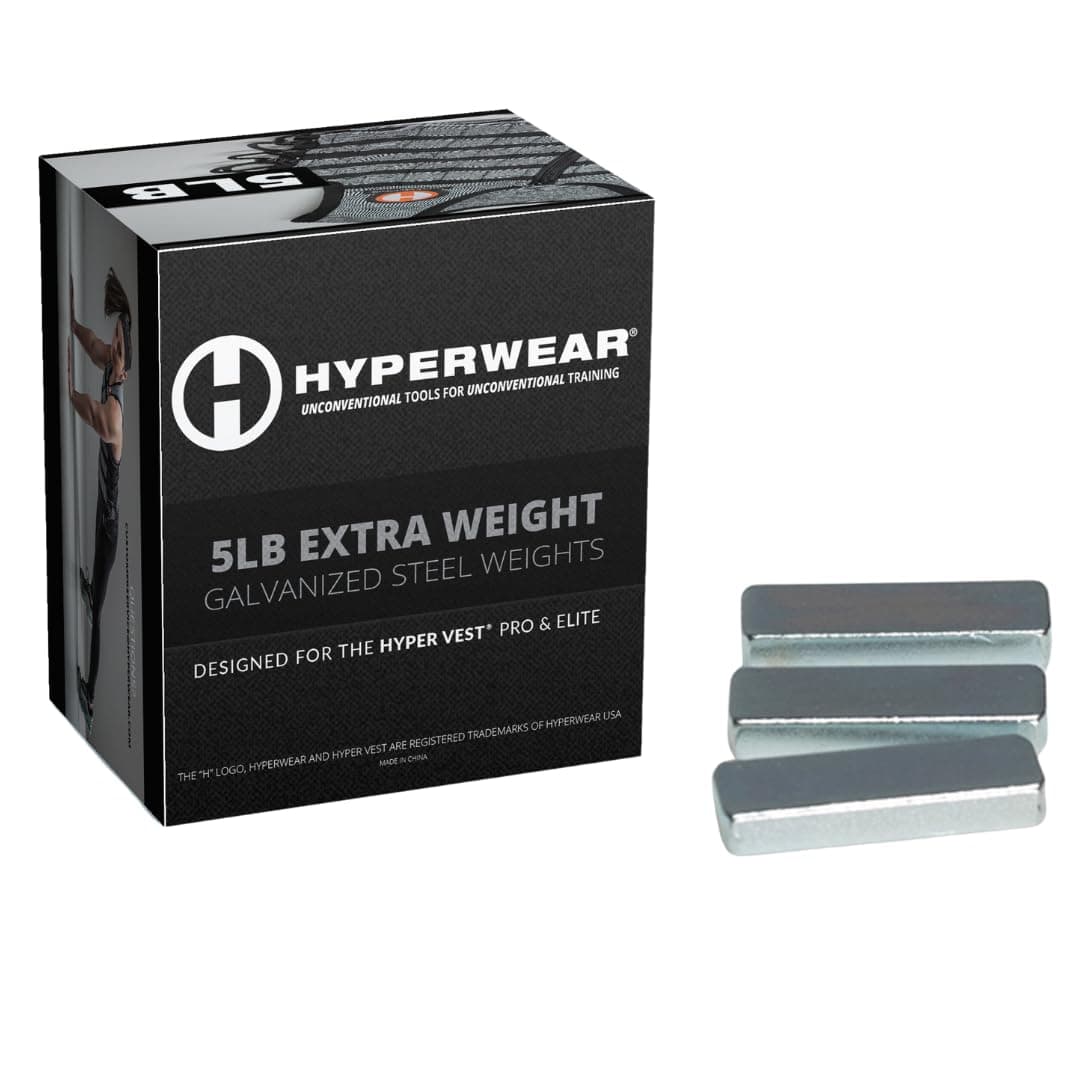 Hyper Vest Weighted Vests for PRO or ELITE - Set of 35 2.3 oz 1/4 in thin weight vest plates (5lbs Total)