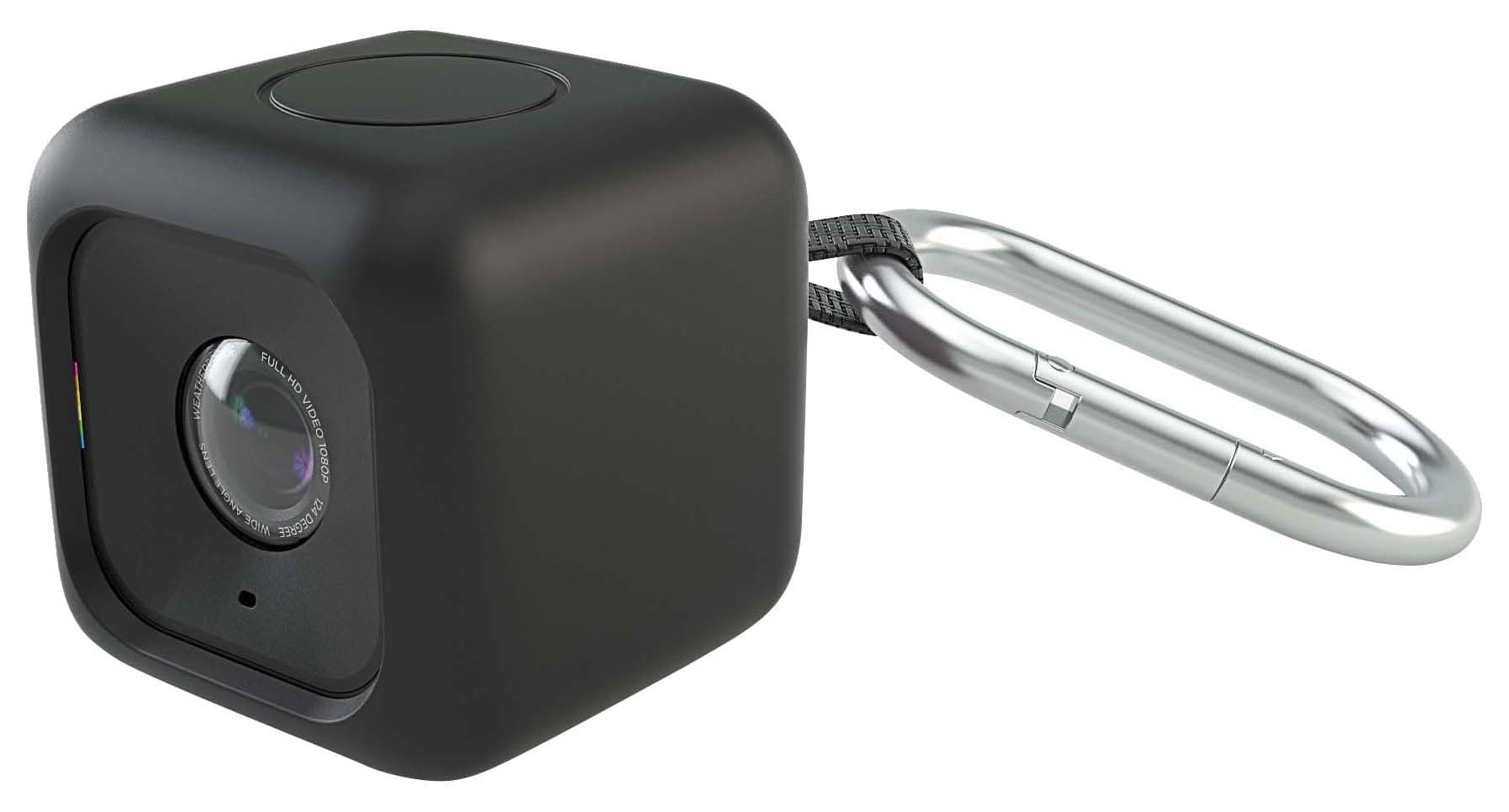 Bumper Pendent Case (Black) for the Polaroid CUBE, CUBE+ HD Action Lifestyle Camera – Includes 90cm Lanyard & Metal Hook