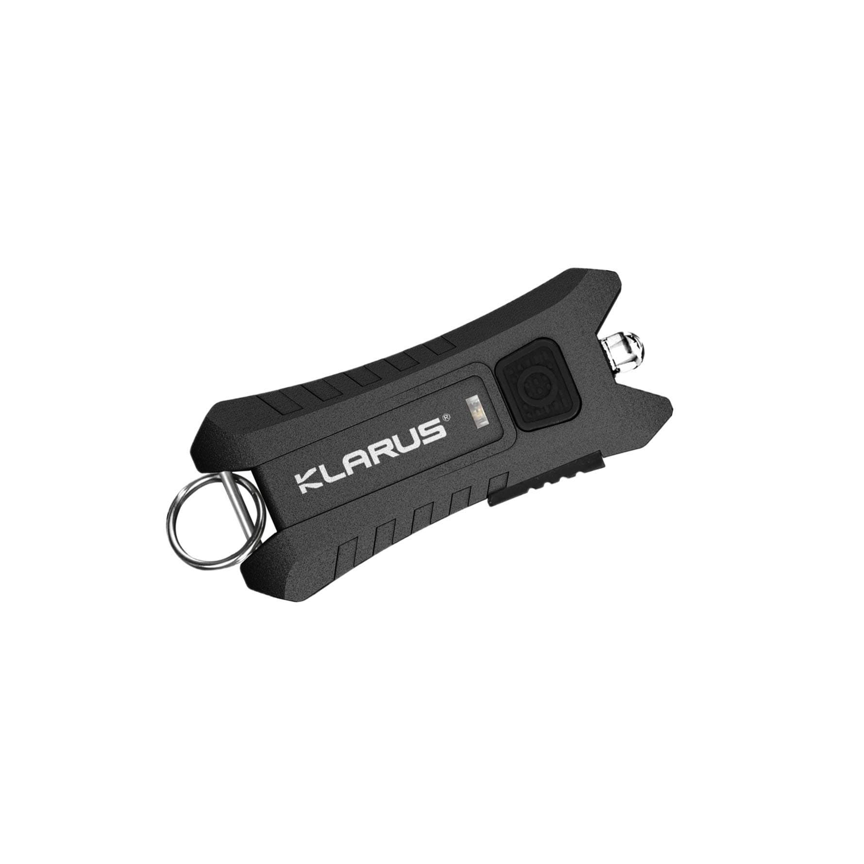 klarus Mi2 Mini LED Keychain Flashlight, Ultra Lightweight & Small Rechargeable 40 Lumens EDC Flashlight with Built-in Battery and USB Cable (Black)