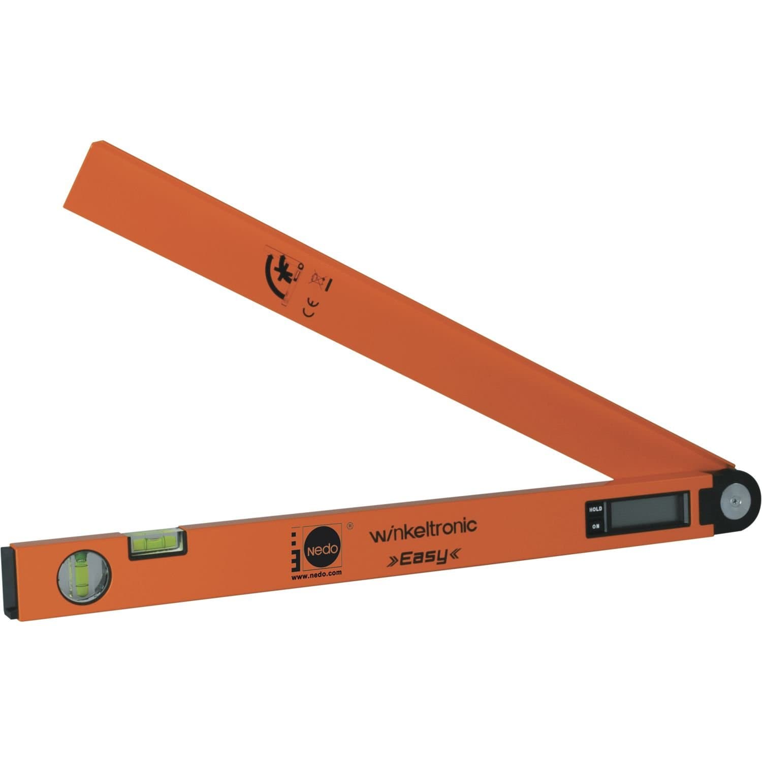 Nedo Electronic Protractor Winkeltronic Easy Side Length 600 mm 1 Item 405120