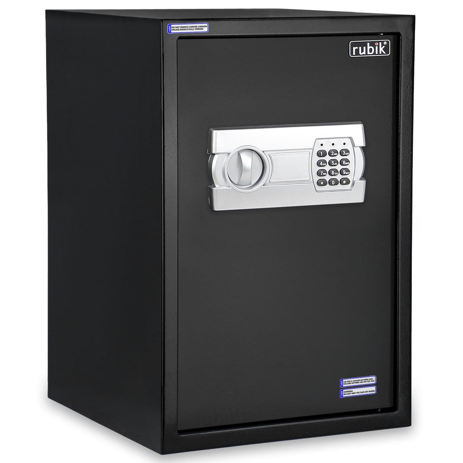 Safe Box Large for Home Office with Digital Combination Lock and Emergency keys RB50EGC (Size 50x35x30cm) Black